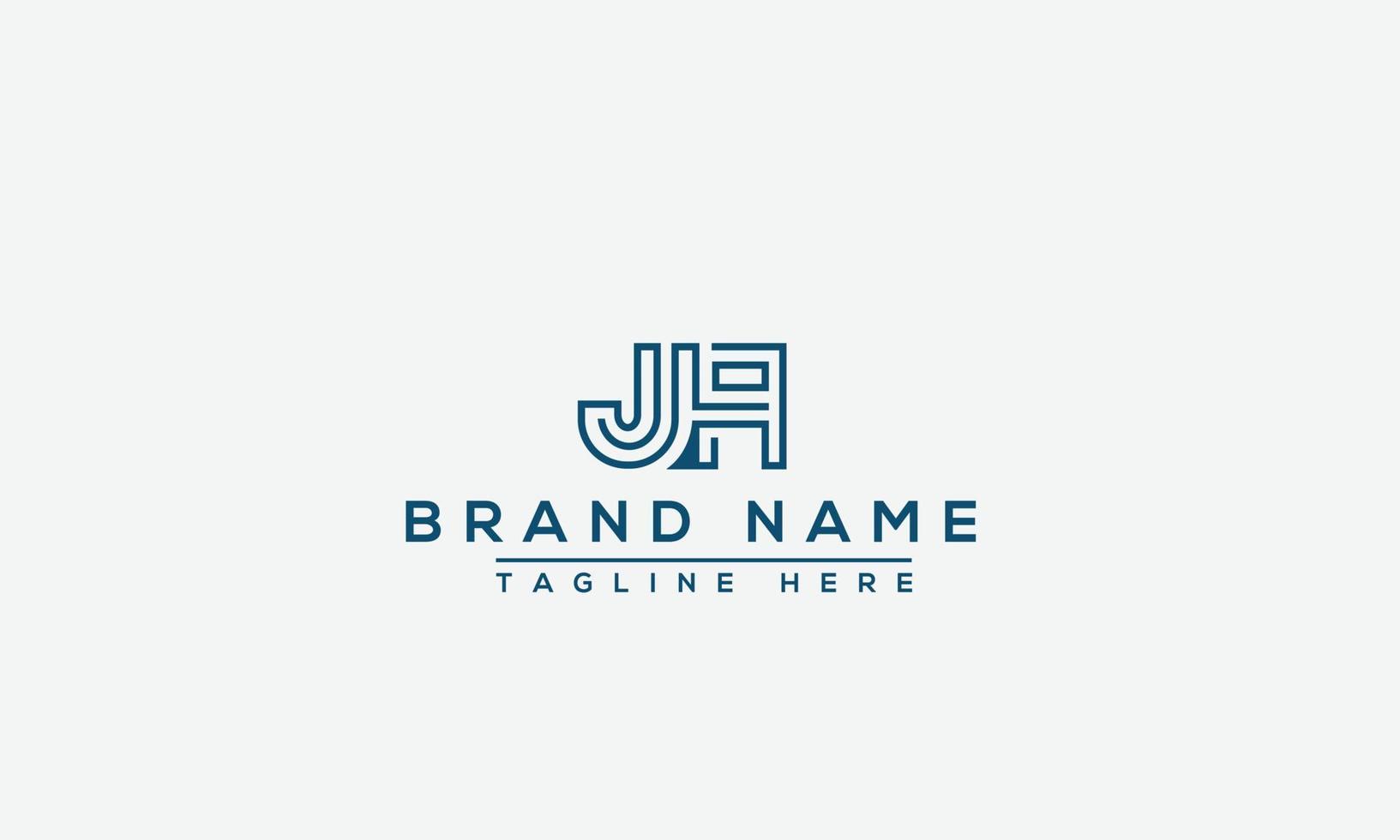 ja, aj logo design template elemento di branding grafico vettoriale. vettore