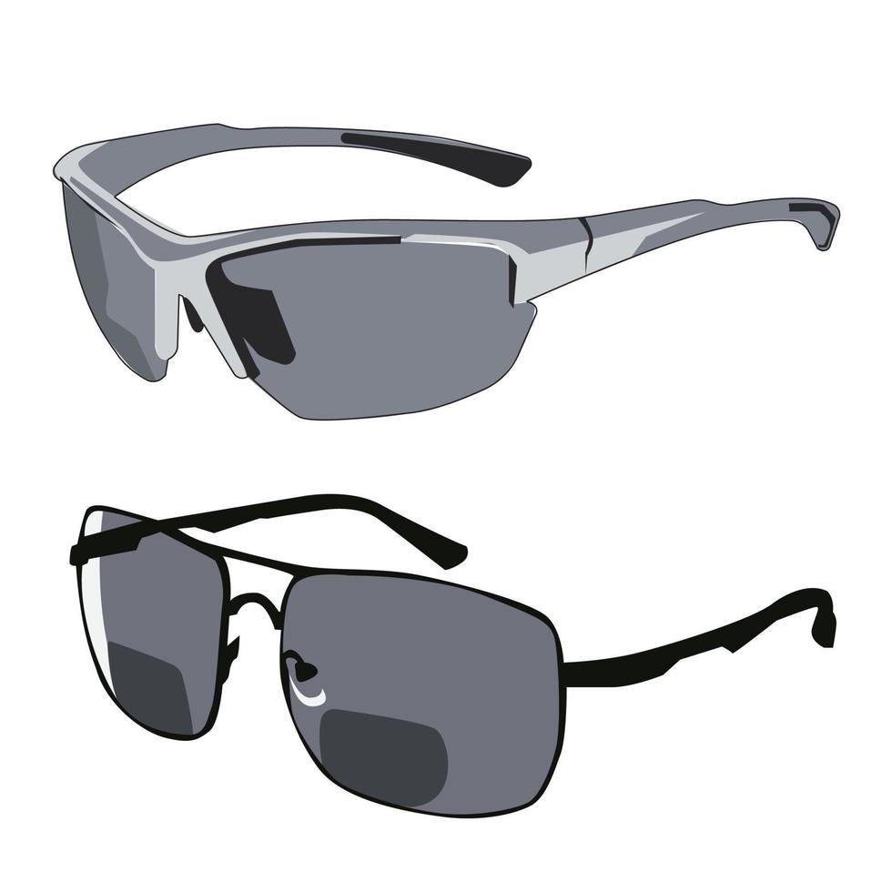 occhiali da sole da uomo collezione di moda disegno vettoriale