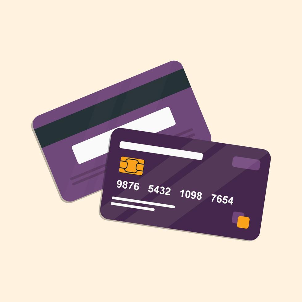 illustrazione della carta di credito vettore