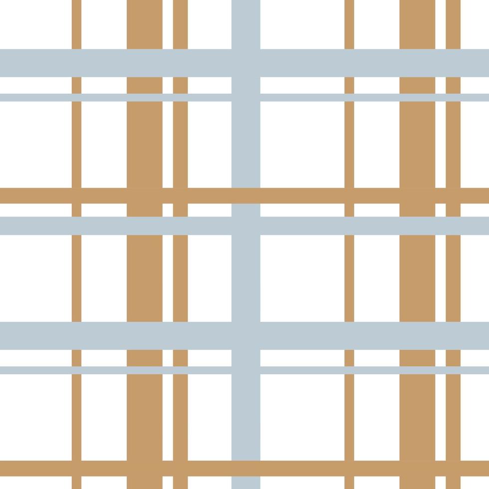motivo scozzese senza cuciture. modello di stampa su tessuto vettoriale. ornamento a quadretti in stile scozzese. sfondo di moquette a righe geometriche. sfondo a scacchi bianco, beige e blu. vettore