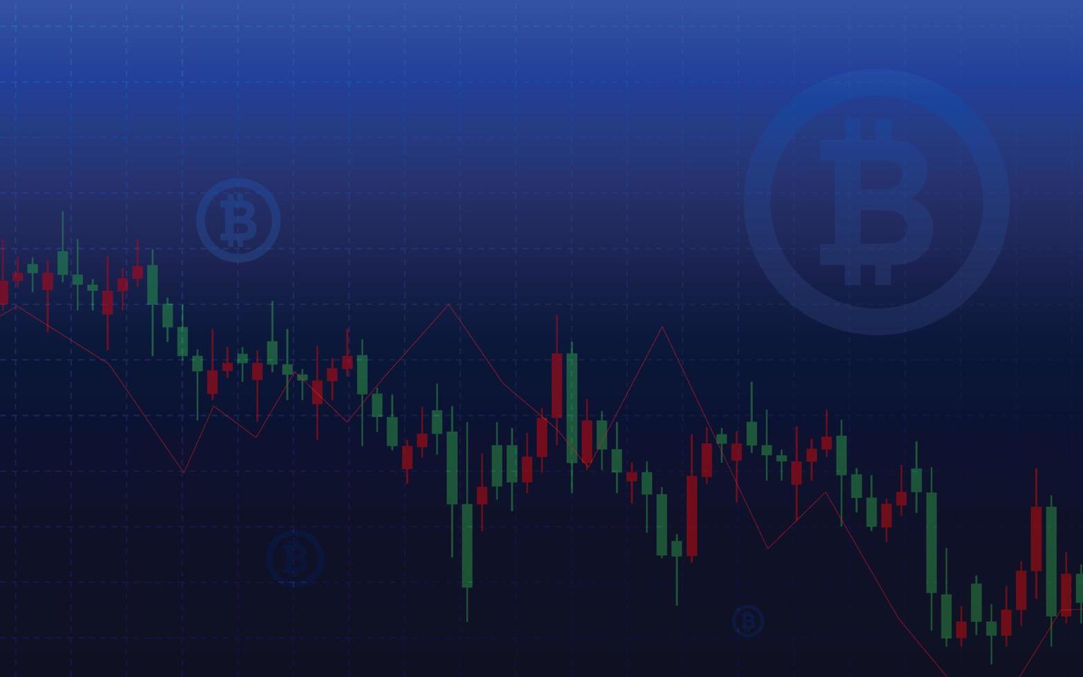 sfondo chiaro e scuro, vettore di illustrazione della valuta crittografica bitcoin per pagina, logo, carta, banner, web e stampa.