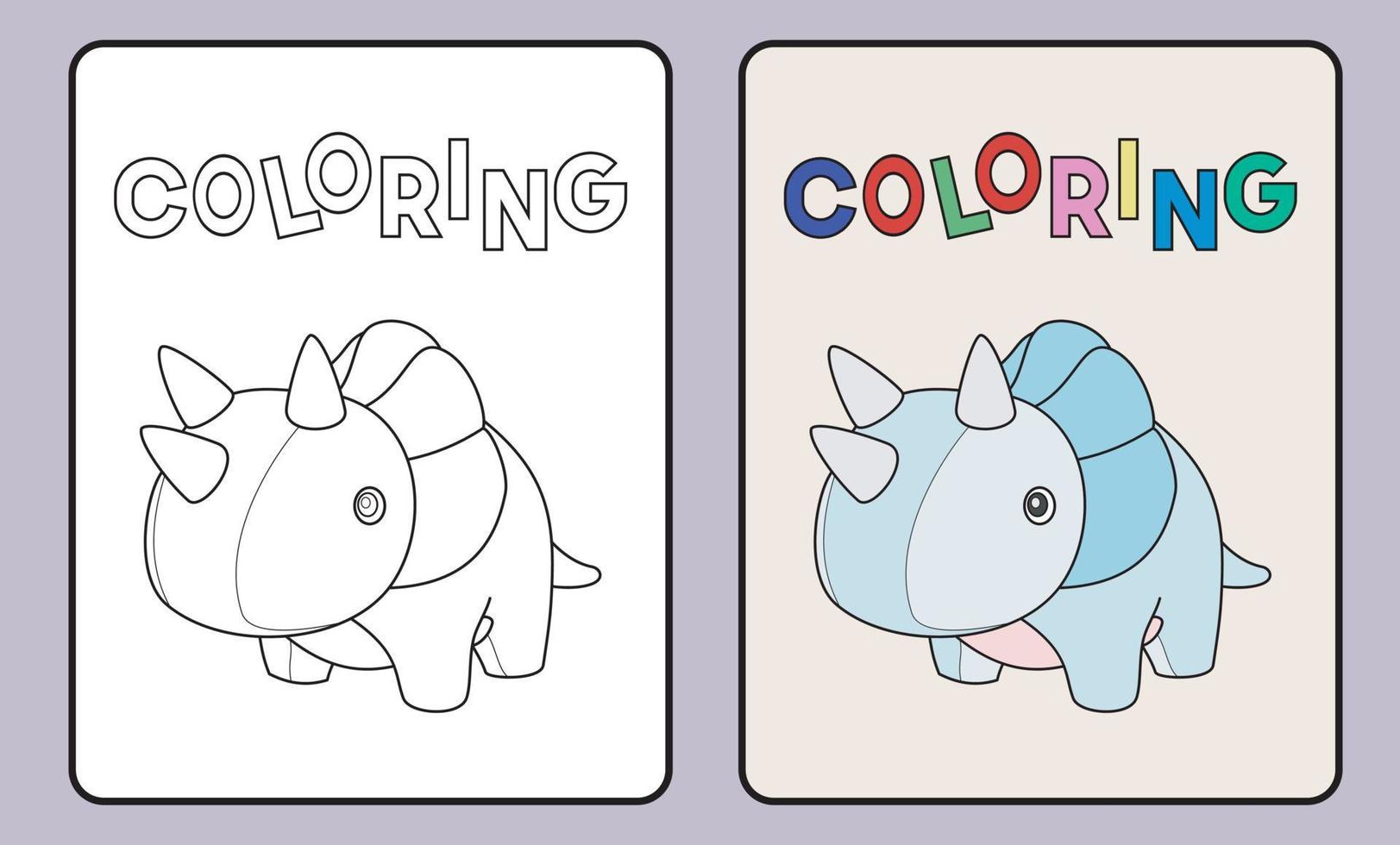 impara a colorare per bambini e scuola elementare. vettore