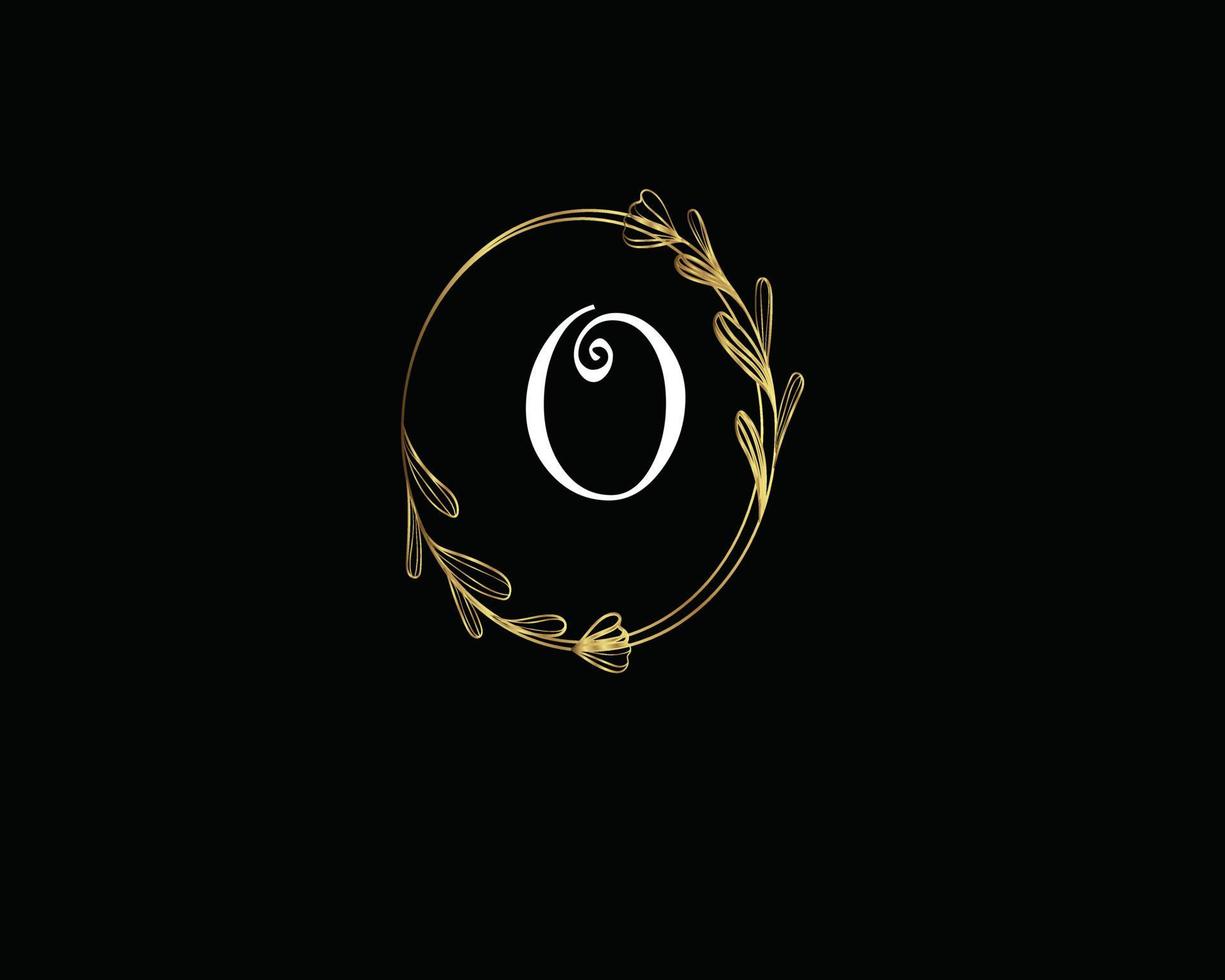 logo della lettera di lusso vettore