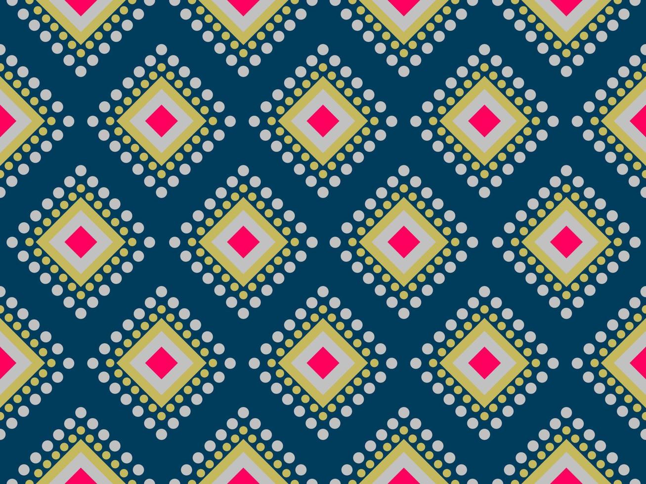 disegno tradizionale geometrico etnico orientale modello ikat per sfondo, moquette, carta da parati, abbigliamento, avvolgimento, batik, tessuto, illustrazione vettoriale. stile ricamo. vettore