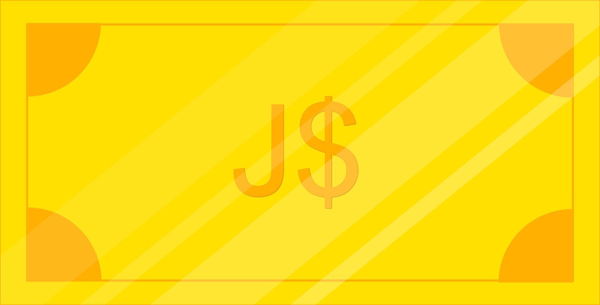 bandiera disegnata a mano di vettore della bandiera della giamaica, bandiera disegnata a mano di vettore del dollaro giamaicano