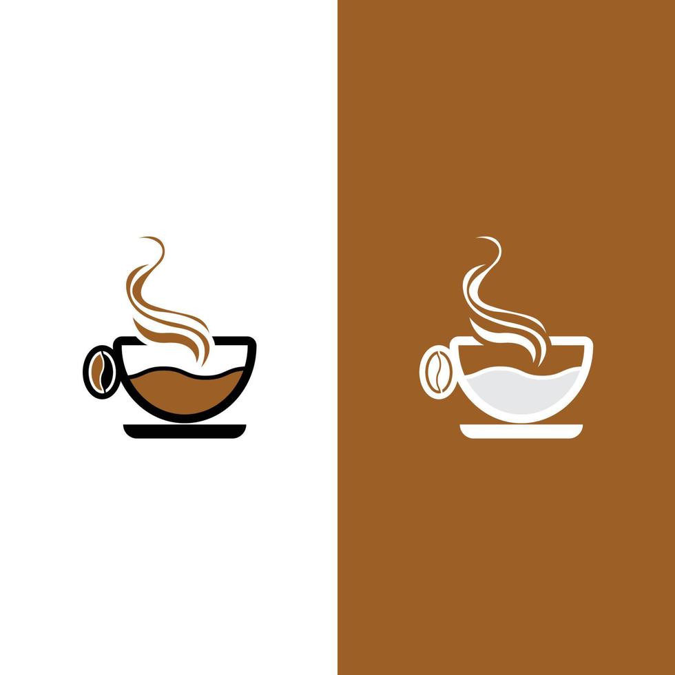 modello di logo della tazza di caffè vettore