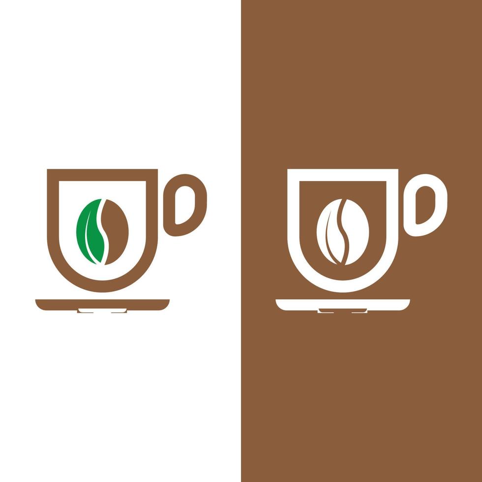 modello di logo della tazza di caffè vettore