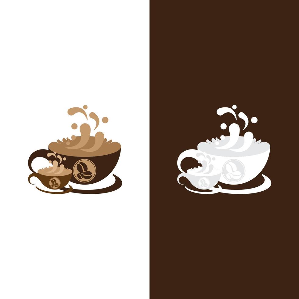 modello di logo della tazza di caffè vettore