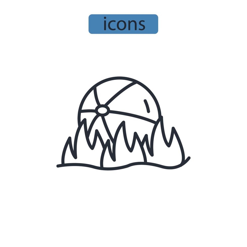 icone a sfera simbolo elementi vettoriali per il web infografico