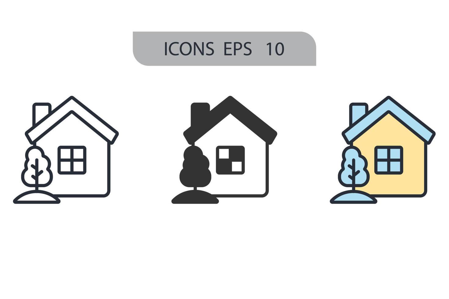 icone domestiche simbolo elementi vettoriali per il web infografica