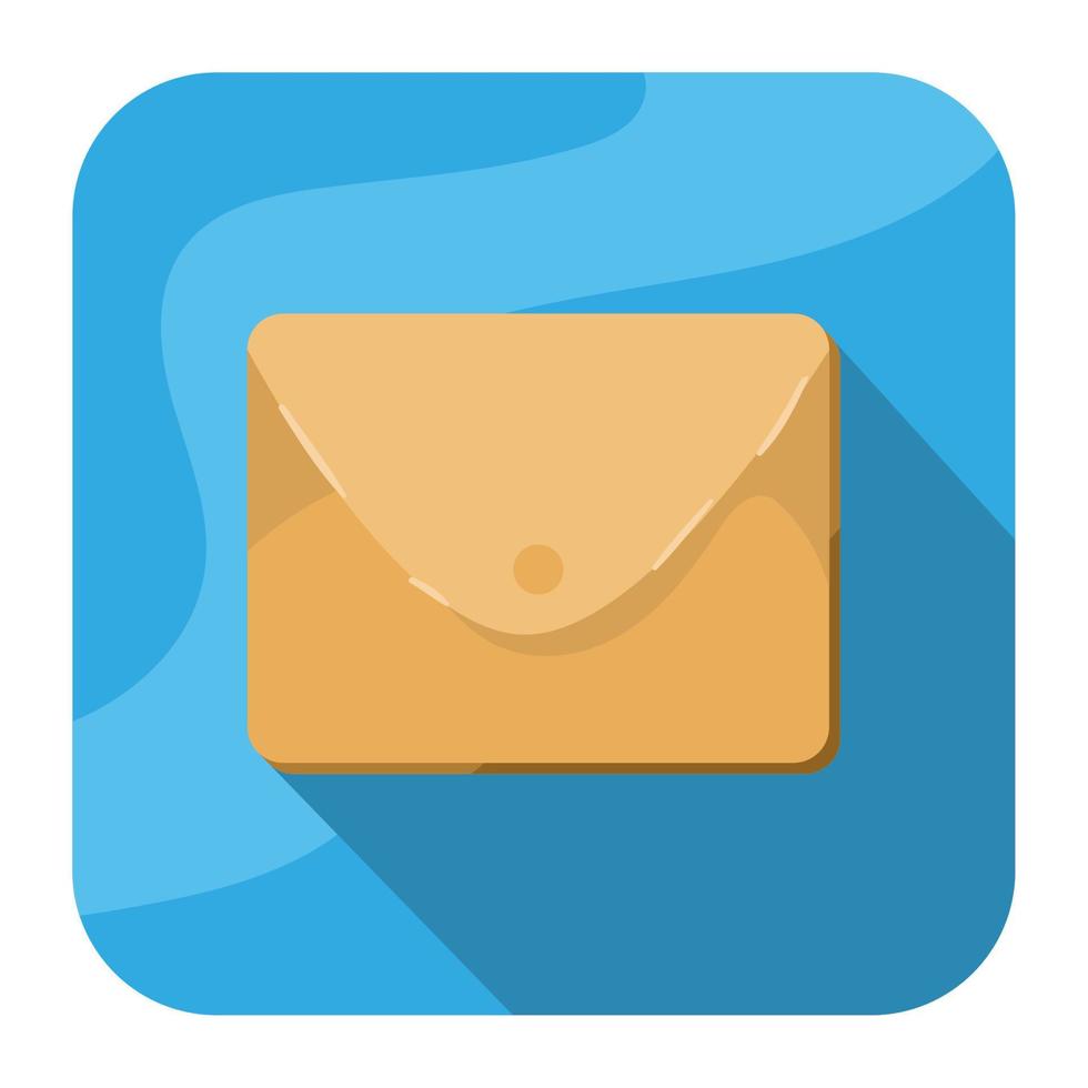 pulsante dell'app per i messaggi di posta elettronica vettore