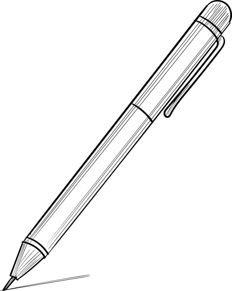 penne per scrivere testo. vettore