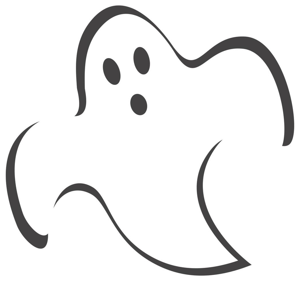 fantasma per le vacanze di halloween. vettore