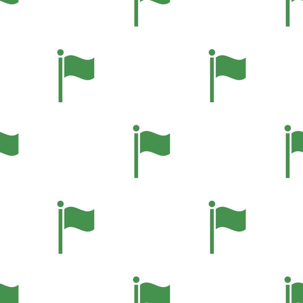 modello senza cuciture con l'icona della bandiera. segno ecologico verde. proteggere il pianeta. illustrazione vettoriale per design, web, carta da imballaggio, tessuto, carta da parati