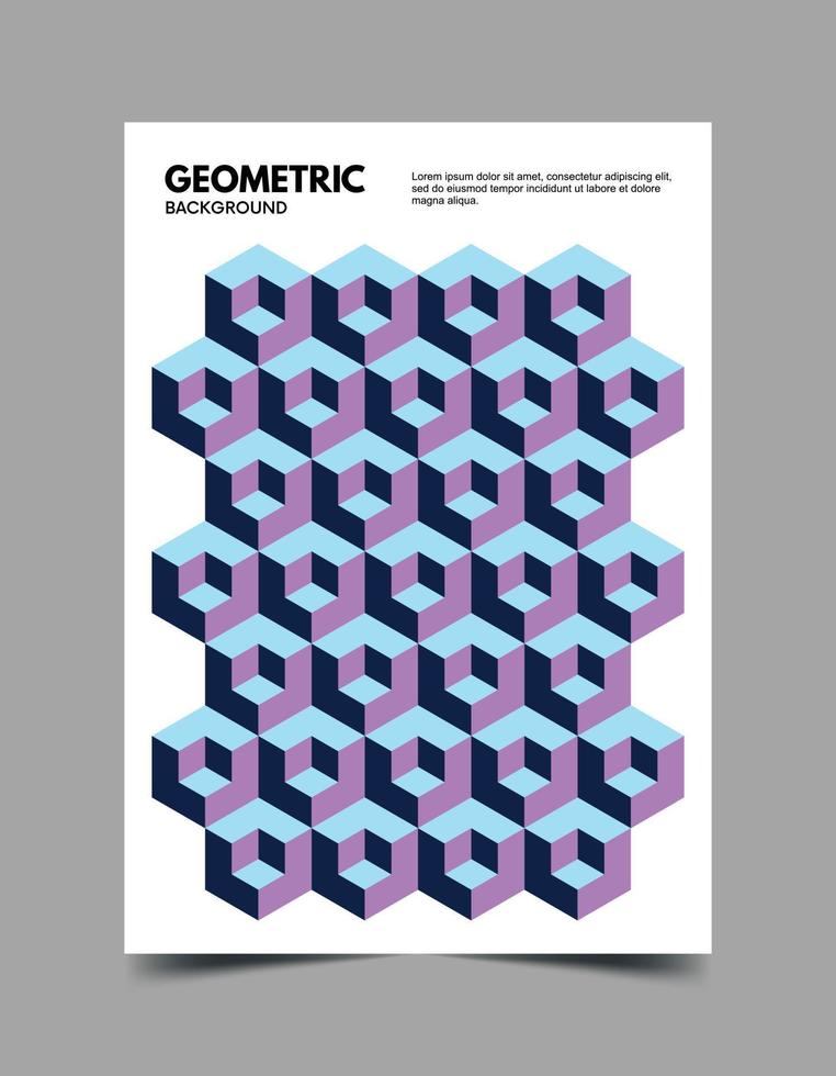 modello di sfondo geometrico astratto vettore