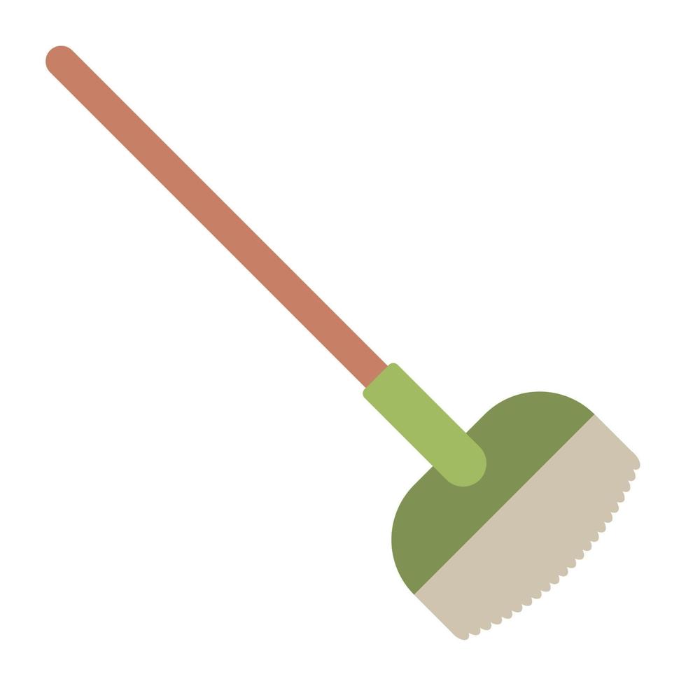 strumento per scopa da giardinaggio vettore