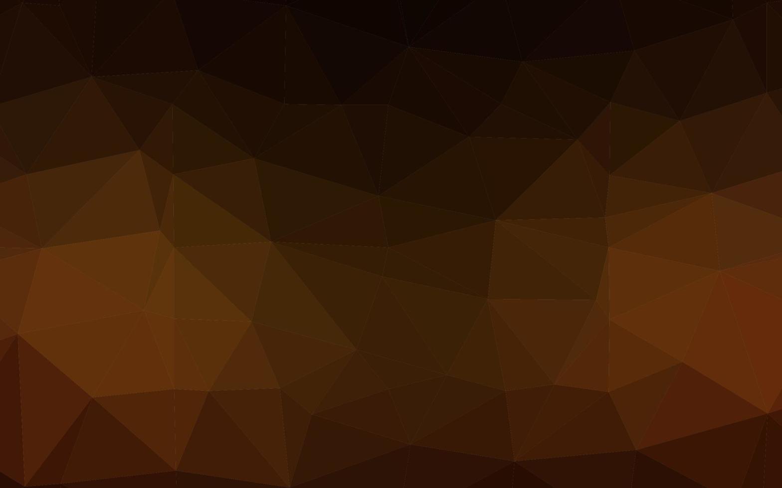 trama di mosaico triangolo vettoriale giallo scuro, arancione.