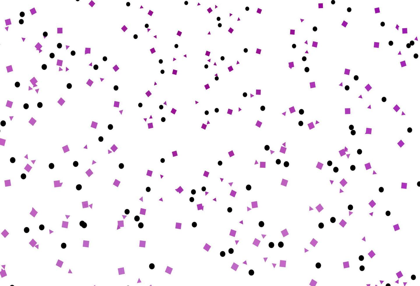 modello vettoriale viola chiaro con cristalli, cerchi, quadrati.