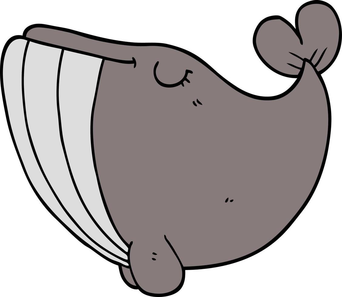 icona della balena del fumetto vettore
