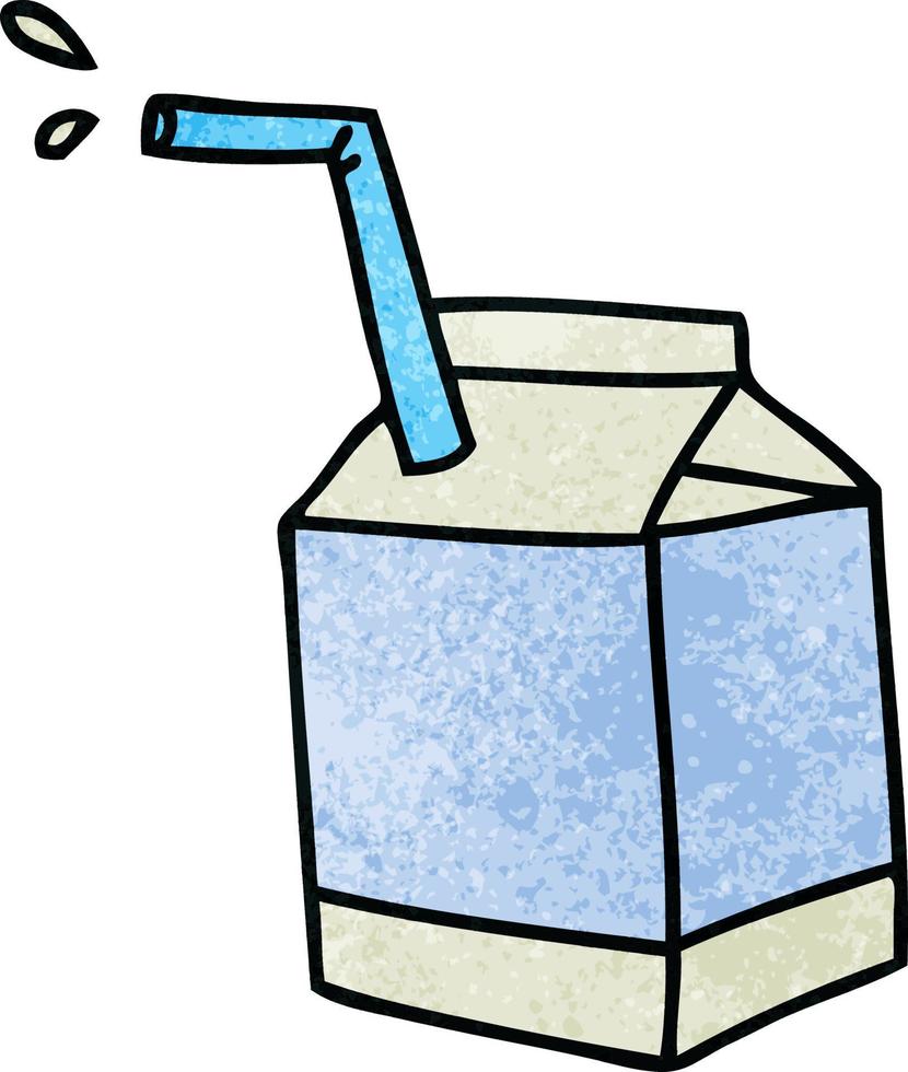 cartone animato stravagante disegnato a mano cartone animato stravagante disegnato a mano di latte vettore