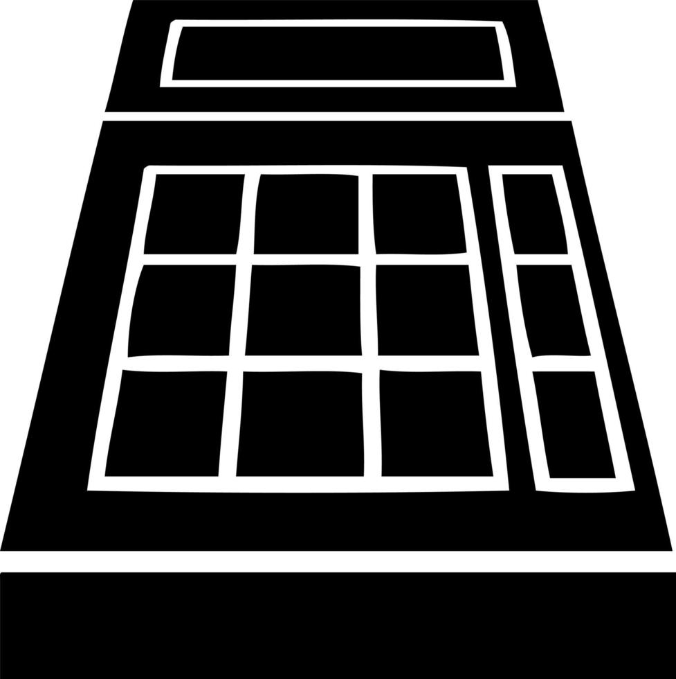 calcolatrice scolastica a simbolo piatto vettore