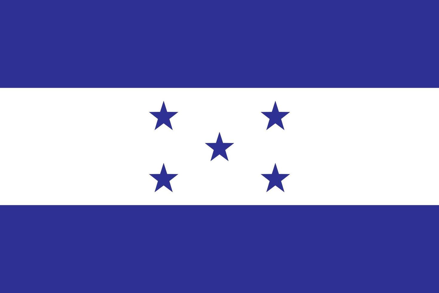 la bandiera corretta dello sfondo di honduras.vector vettore
