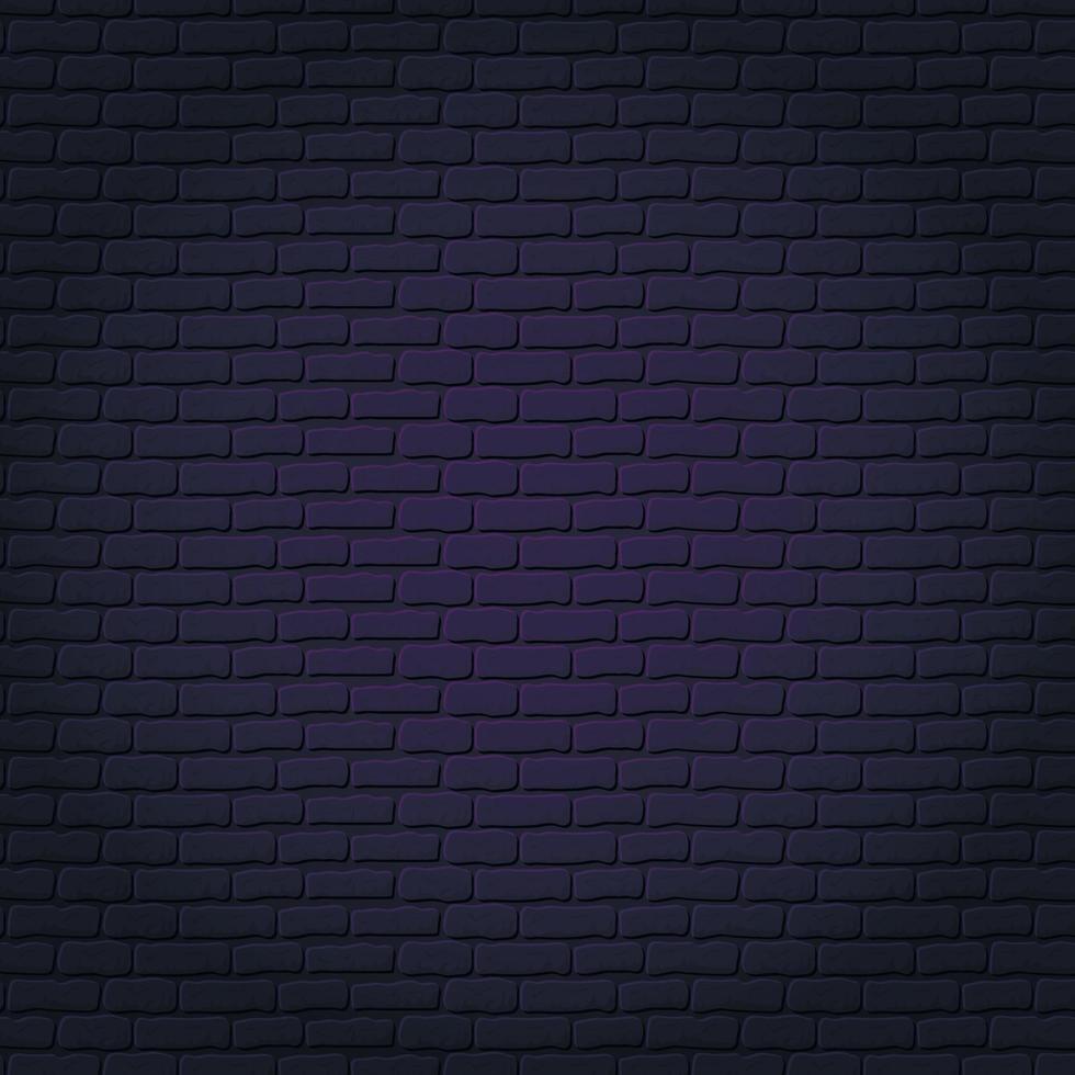 sfondo vettoriale muro di mattoni scuri per iscrizioni al neon.