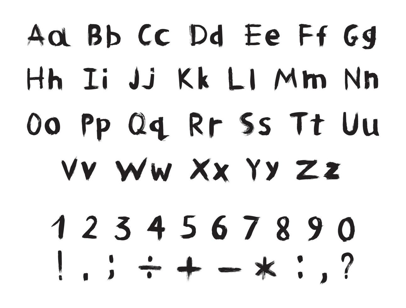 alfabeto strutturato di vettore