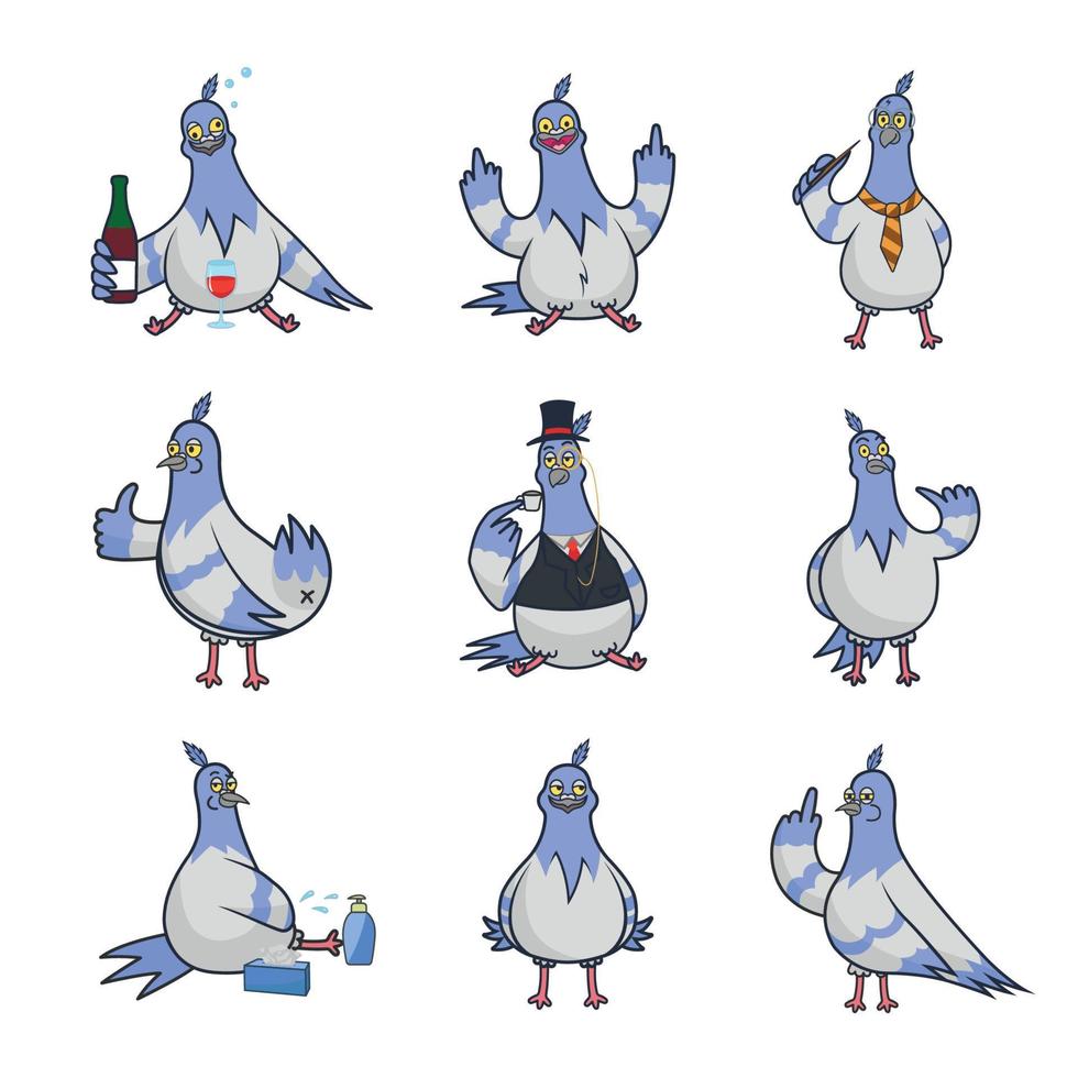 illustrazioni di colombe vettore