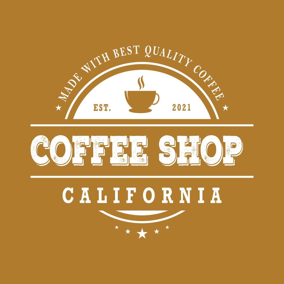 logo della caffetteria e del bar vettore