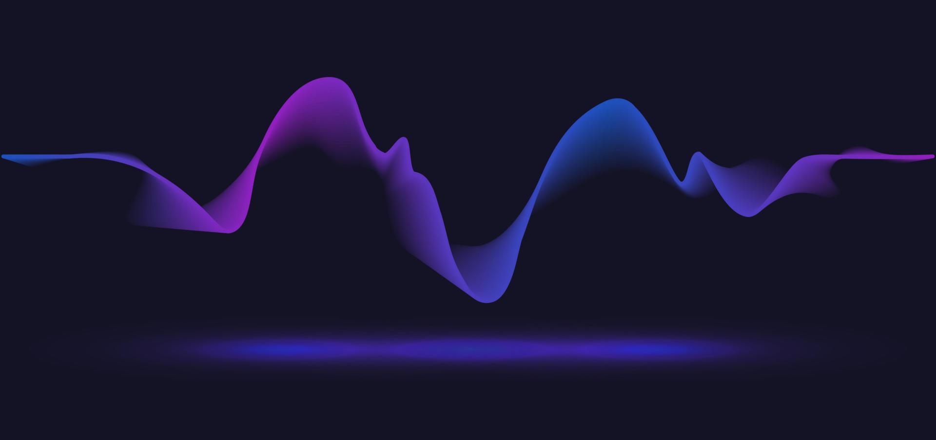 linea d'onda di movimento astratta. disegno vettoriale di sfondo della linea sfumata.