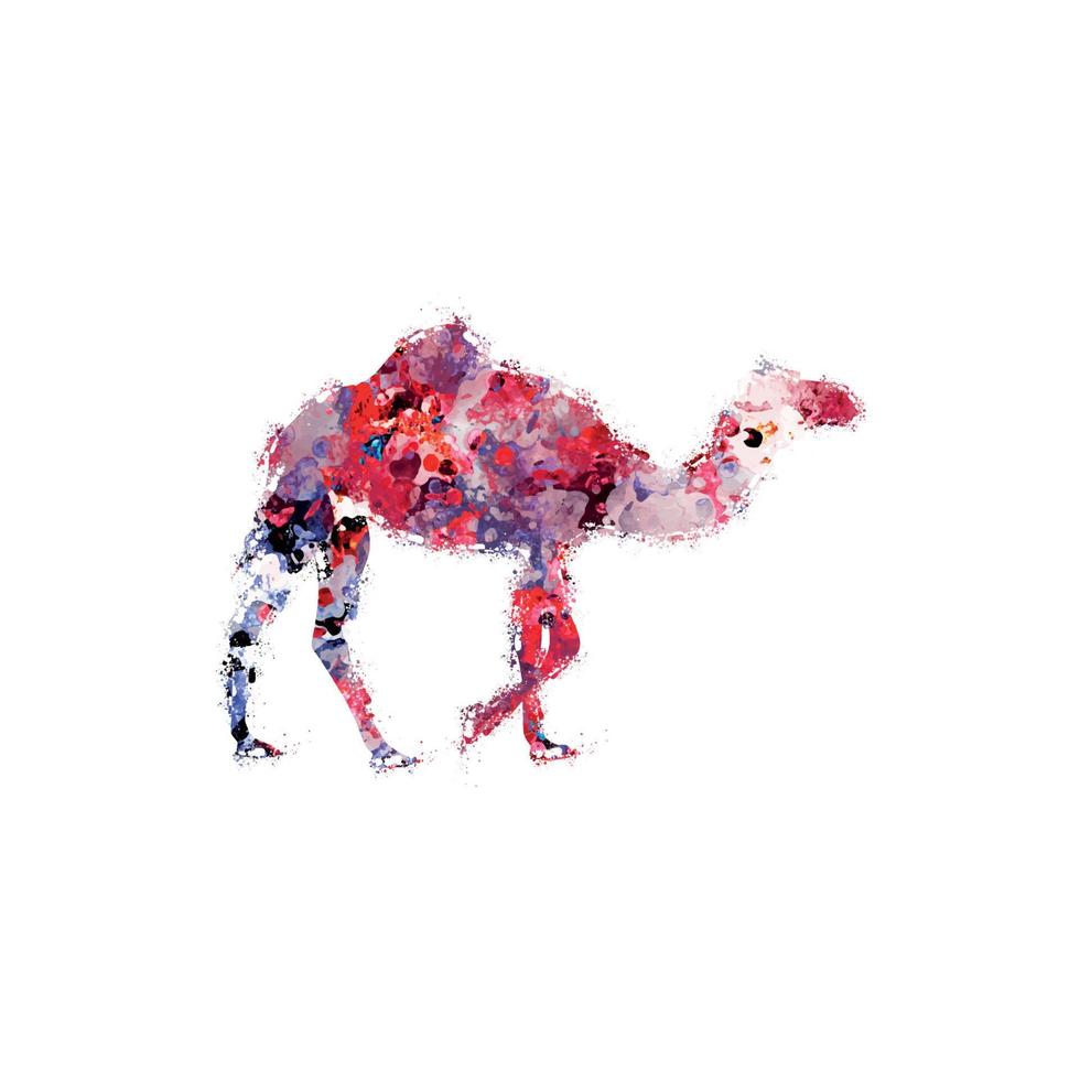 cammello deserto illustrazione digitale stampa d'arte vettoriale