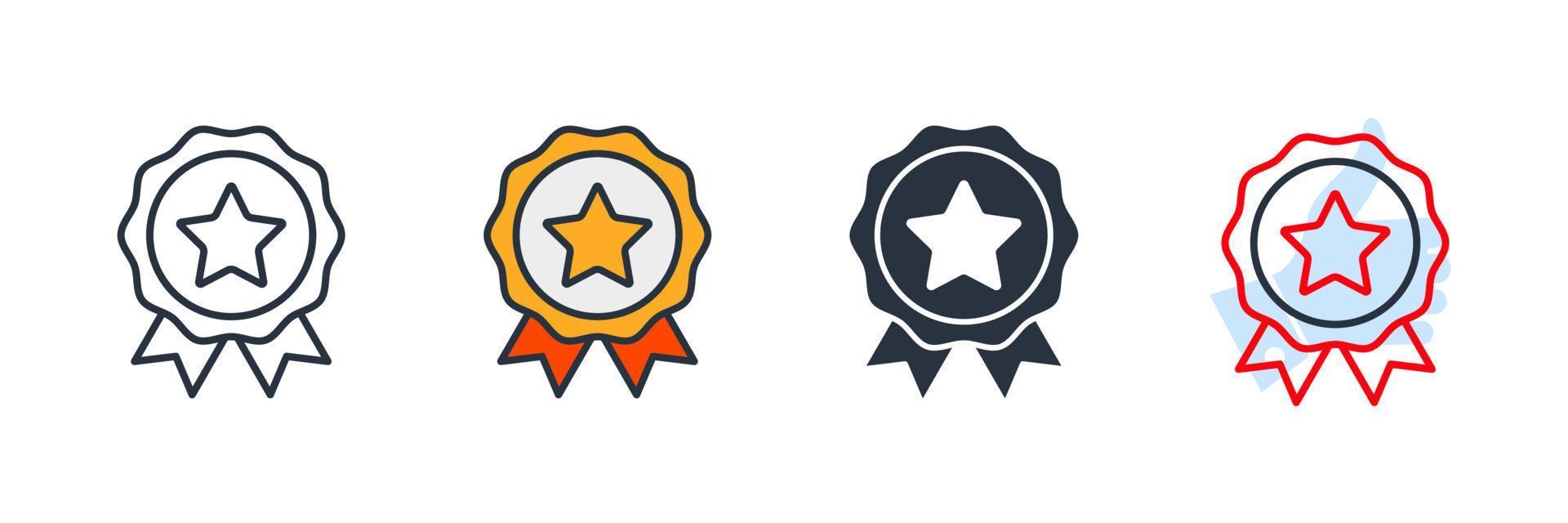 qualità premium. illustrazione vettoriale del logo dell'icona del badge di successo. modello di simbolo di certificato per la raccolta di grafica e web design