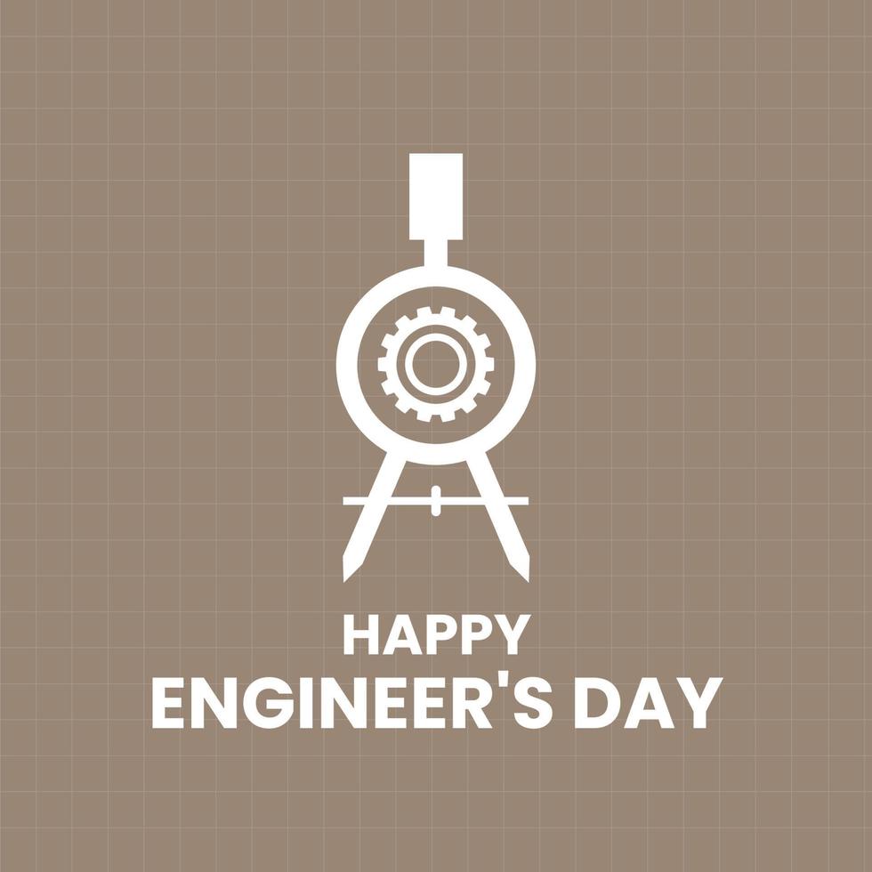 progettazione di celebrazione del giorno degli ingegneri vettore