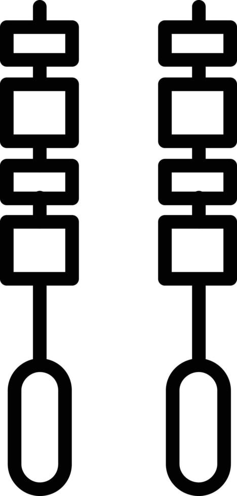 icona della linea di barbecue vettore