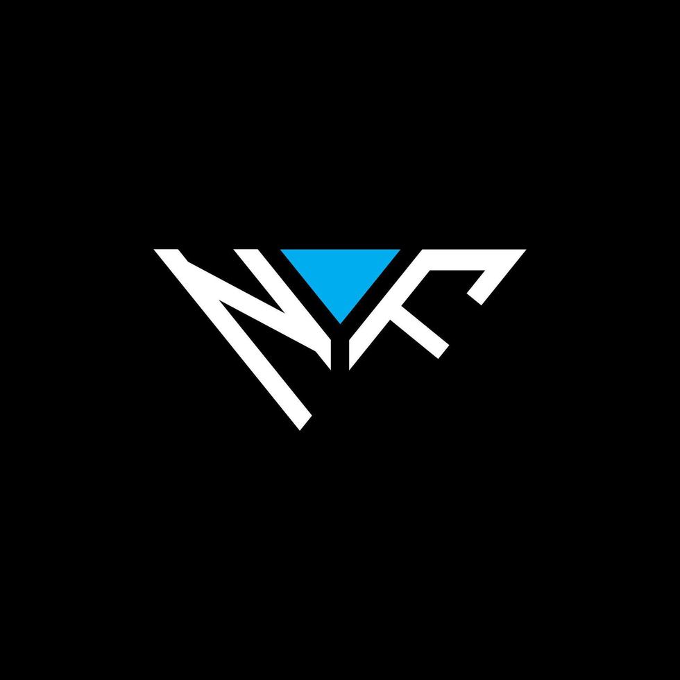 nf lettera logo design creativo con grafica vettoriale, nf logo semplice e moderno. vettore