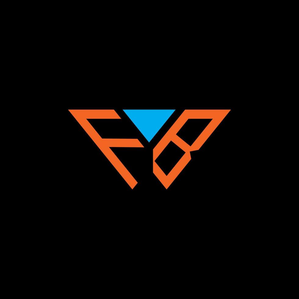 design creativo del logo della lettera fb con grafica vettoriale, design del logo semplice e moderno abc. vettore