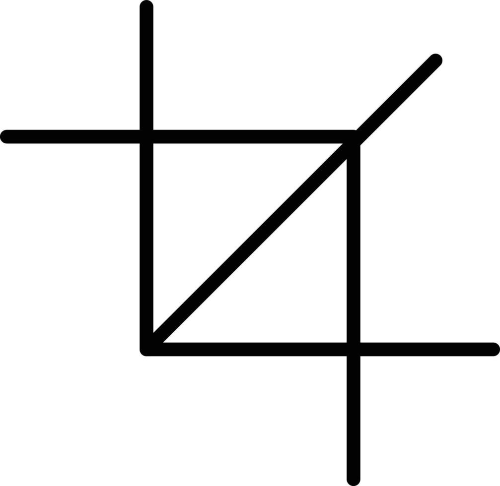 icona della linea di ritaglio vettore