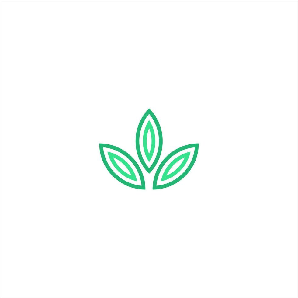 foglia verde astratta e foglie logo icona disegno vettoriale. illustrazione del logo vettoriale di progettazione del paesaggio, giardino, pianta, natura, salute ed ecologia.