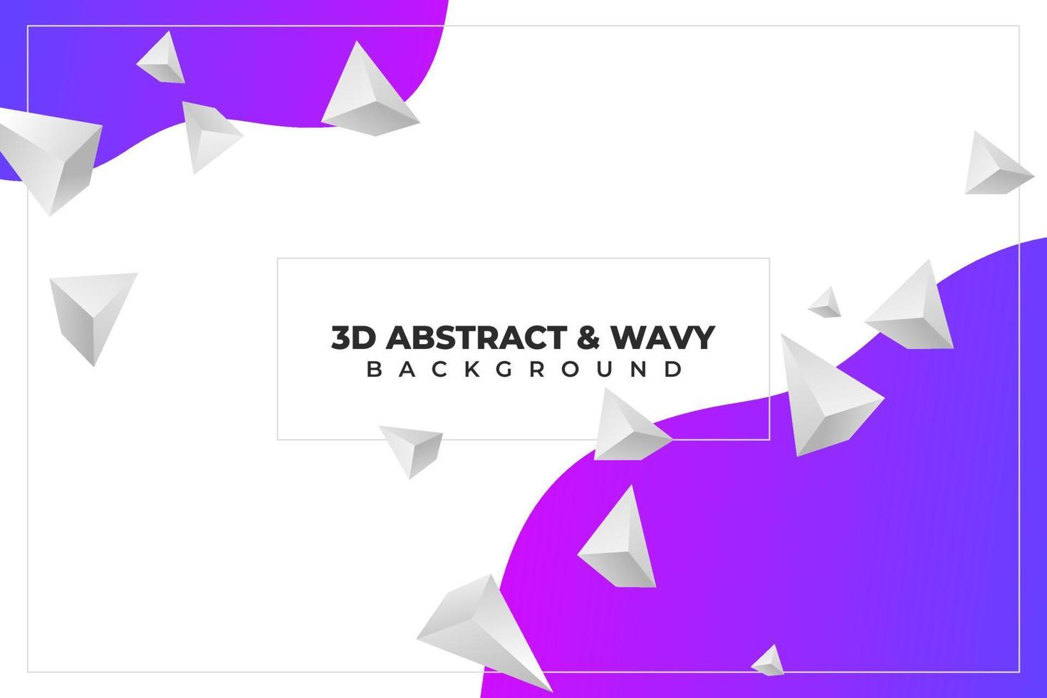 carta da parati astratta, triangolo 3d con carta da parati astratta ondulata e colorata, sfondo ondulato, sfondo triangolo 3d, carta da parati astratta liquida vettore