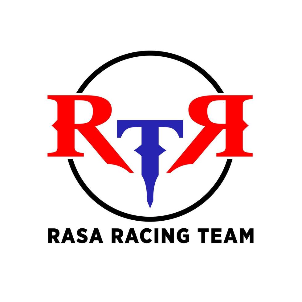 logo della squadra di corse vettore