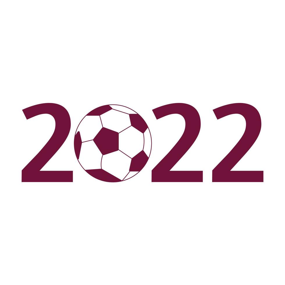 coppa di calcio del qatar 2022. campionato mondiale di calcio. illustrazione vettoriale piatta