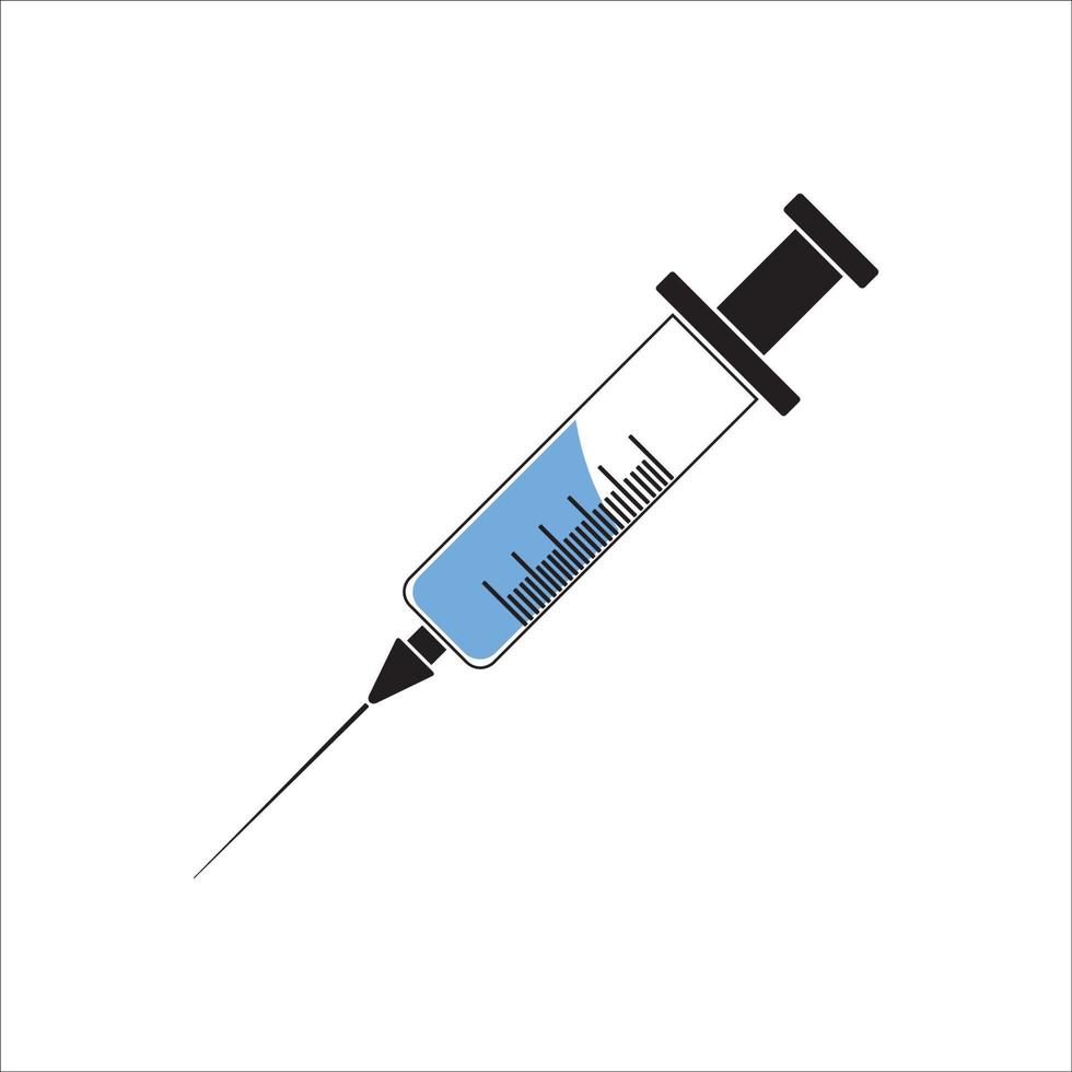 disegno vettoriale del logo dell'icona della siringa