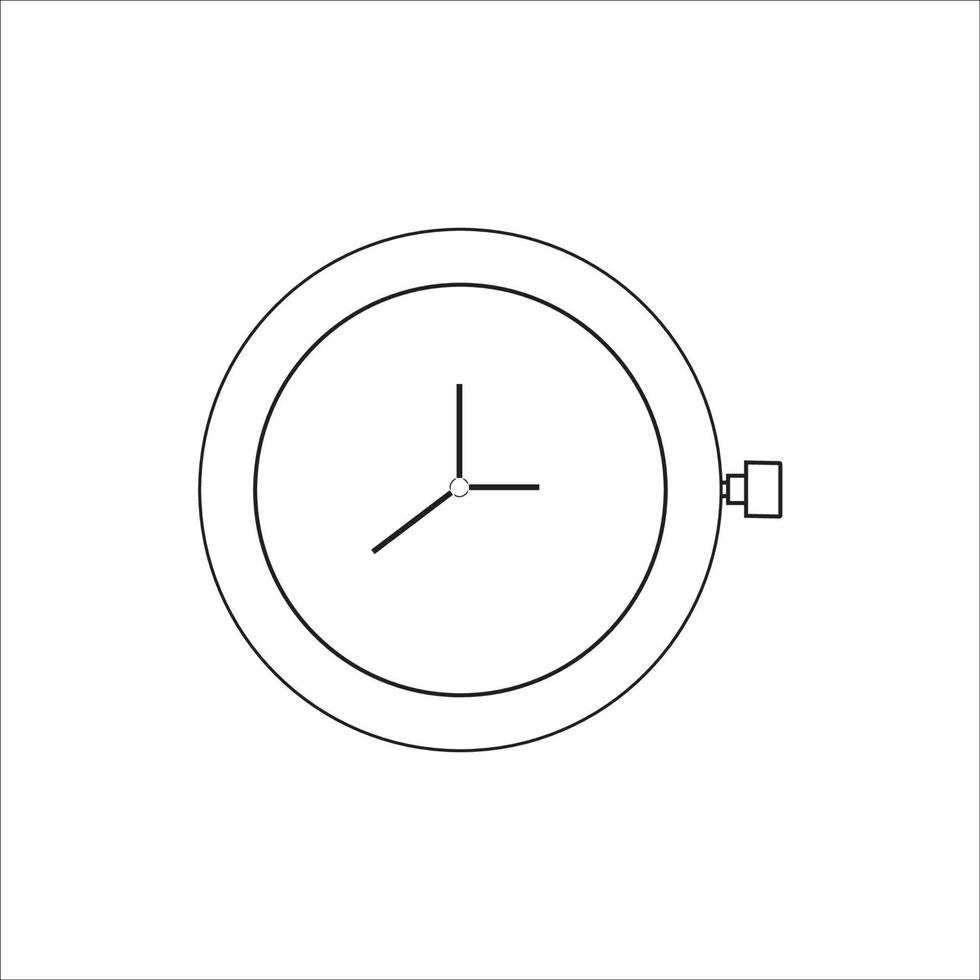 disegno vettoriale del logo dell'icona della goccia dell'orologio