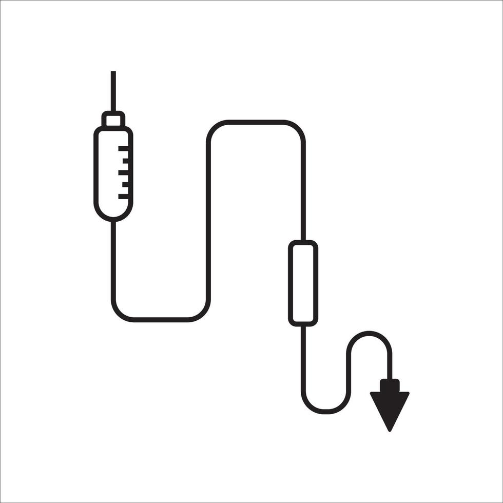 disegno vettoriale del logo dell'icona di infusione