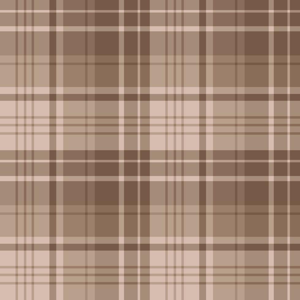 motivo senza cuciture in interessanti colori marrone e beige per plaid, tessuto, tessuto, vestiti, tovaglie e altre cose. immagine vettoriale. vettore