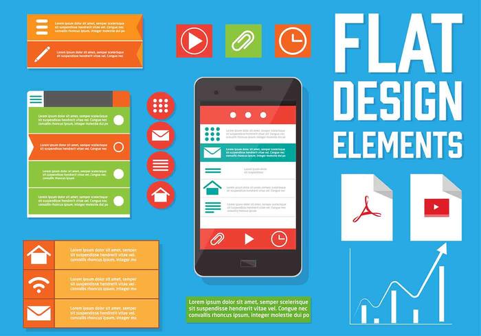 Elementi di design Web vettoriali gratis