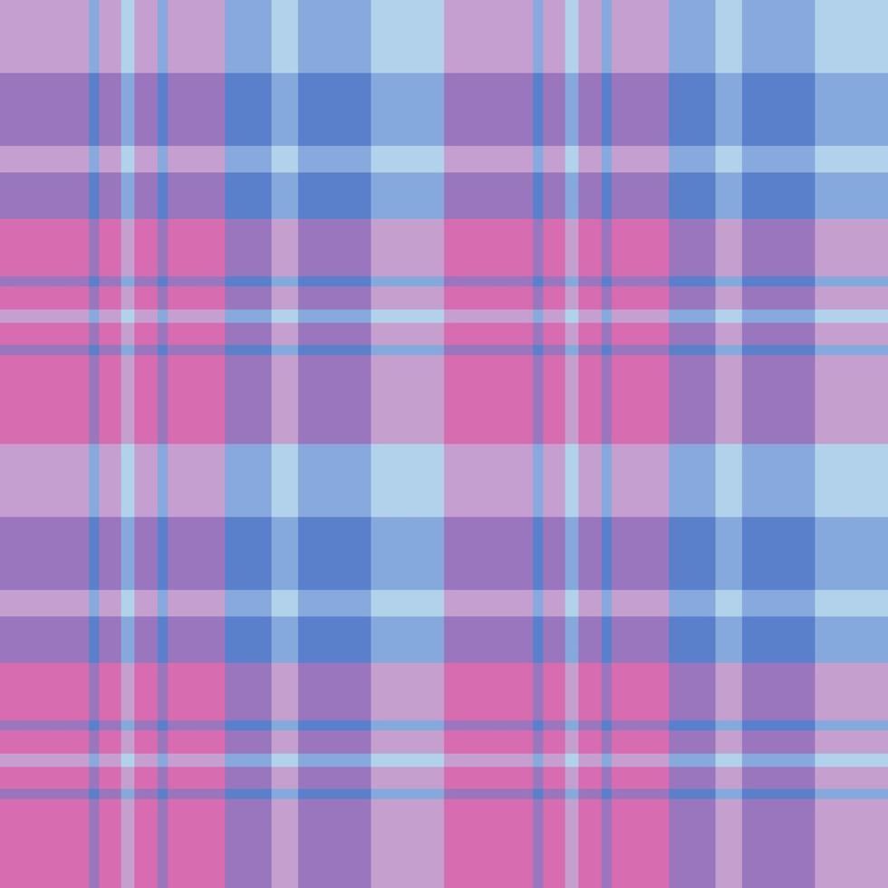 motivo senza cuciture in bei colori rosa e blu chiaro e scuro per plaid, tessuto, tessuto, vestiti, tovaglie e altre cose. immagine vettoriale. vettore