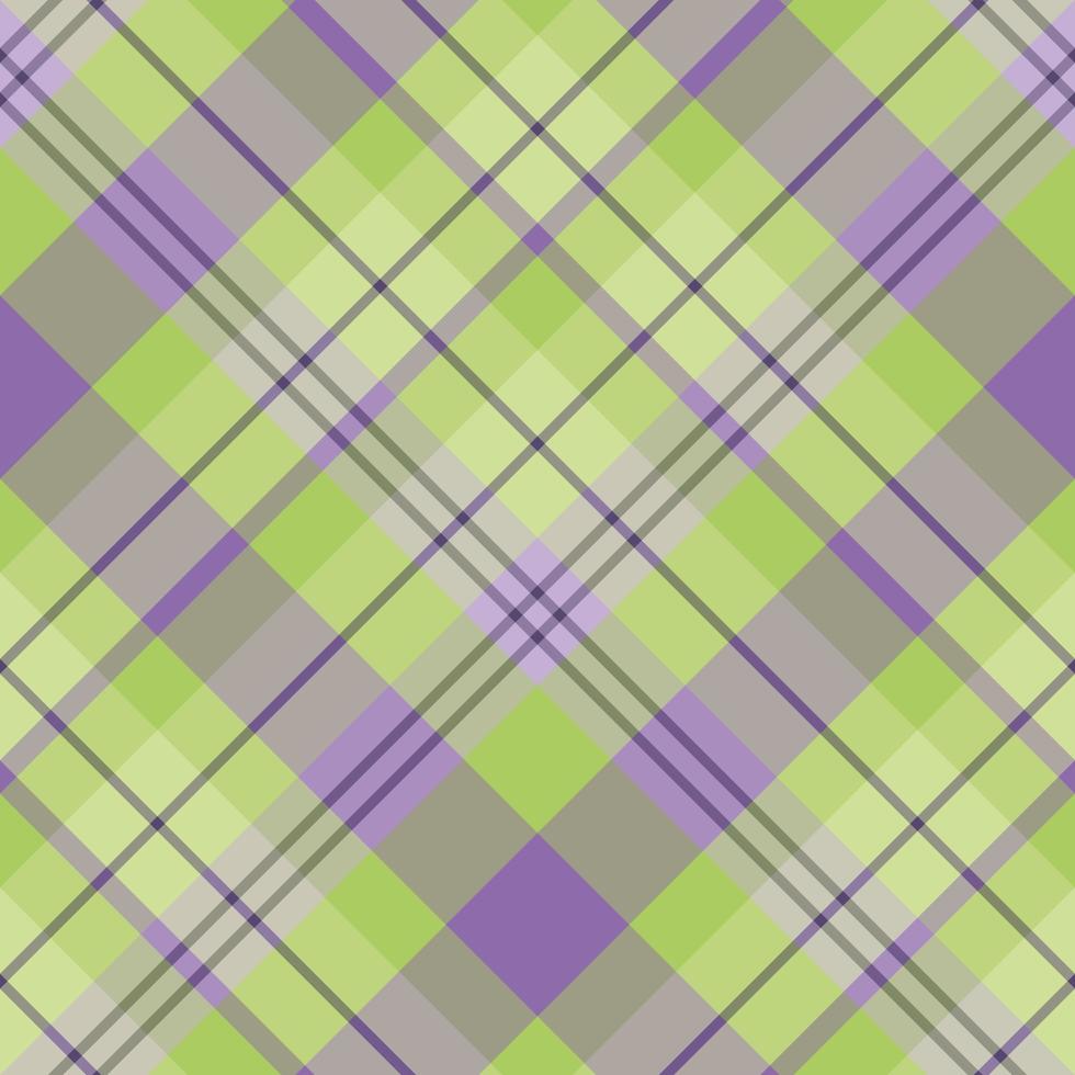 motivo senza cuciture in fantastici colori verde e viola per plaid, tessuto, tessuto, vestiti, tovaglie e altre cose. immagine vettoriale. 2 vettore