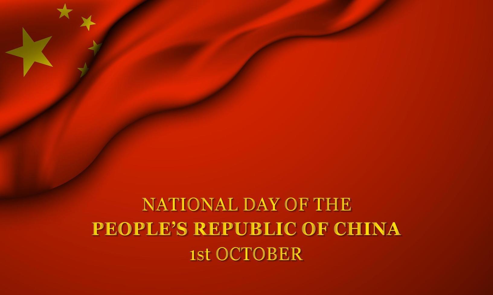 nazionale giorno di il persone repubblica di Cina. vettore